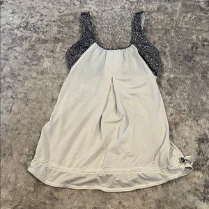 Lululemon Run Times Tank in Heathered Ghost/Plush Petal Black Ghost/Ghost